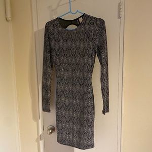 NWOT H&M Divided Open-Back Metallic Mini Dress Size 4/6